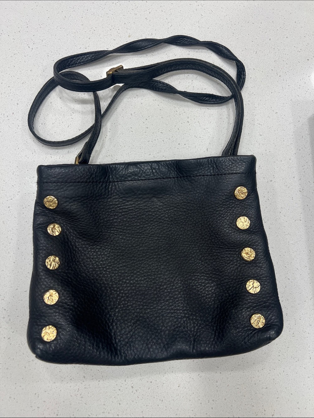 Hammit Duke Crossbody black/gold accents